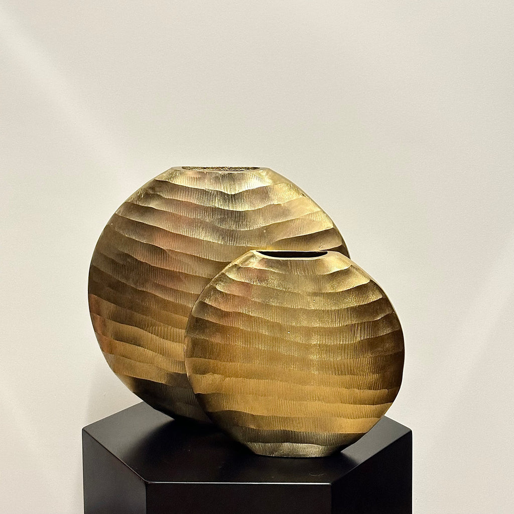 Gouden vensterbank vaas klein