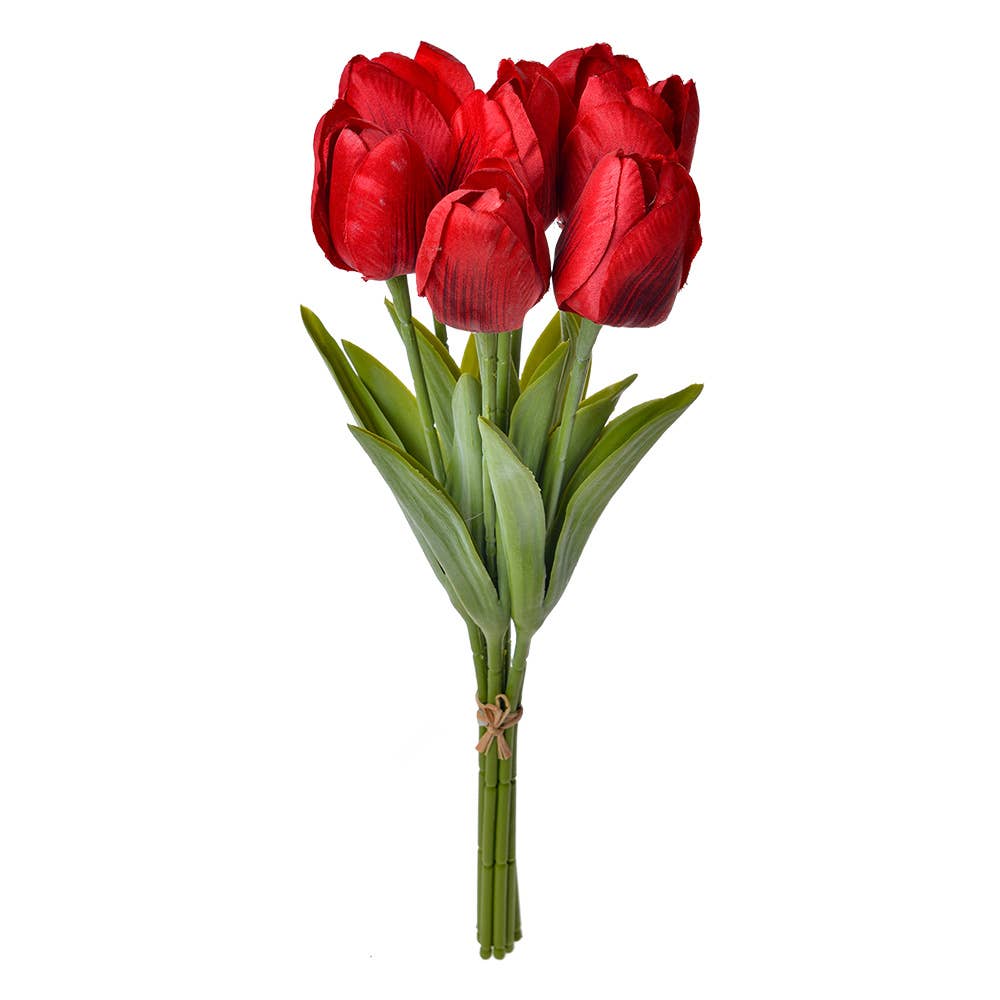 Rood tulpen boeket