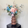 Pink blue boeket