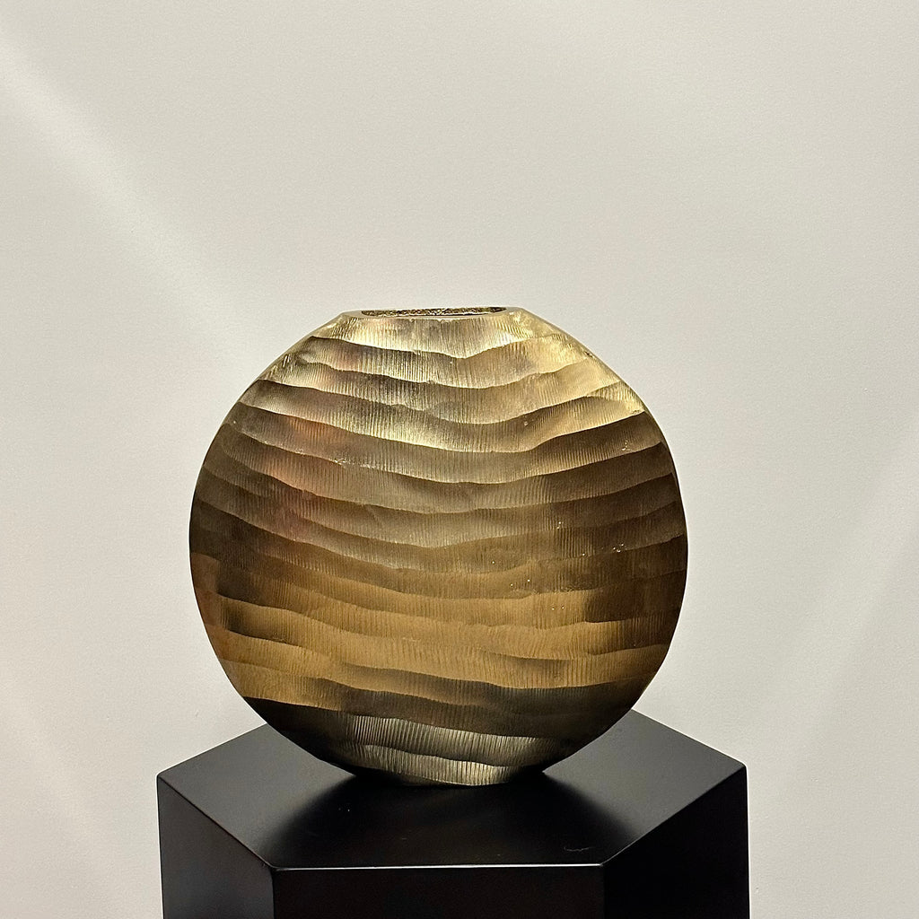 Gouden vensterbank vaas groot